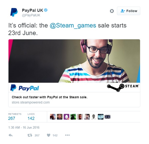 Steam Summer Sale Start Date Announced by PayPal Paste Magazine